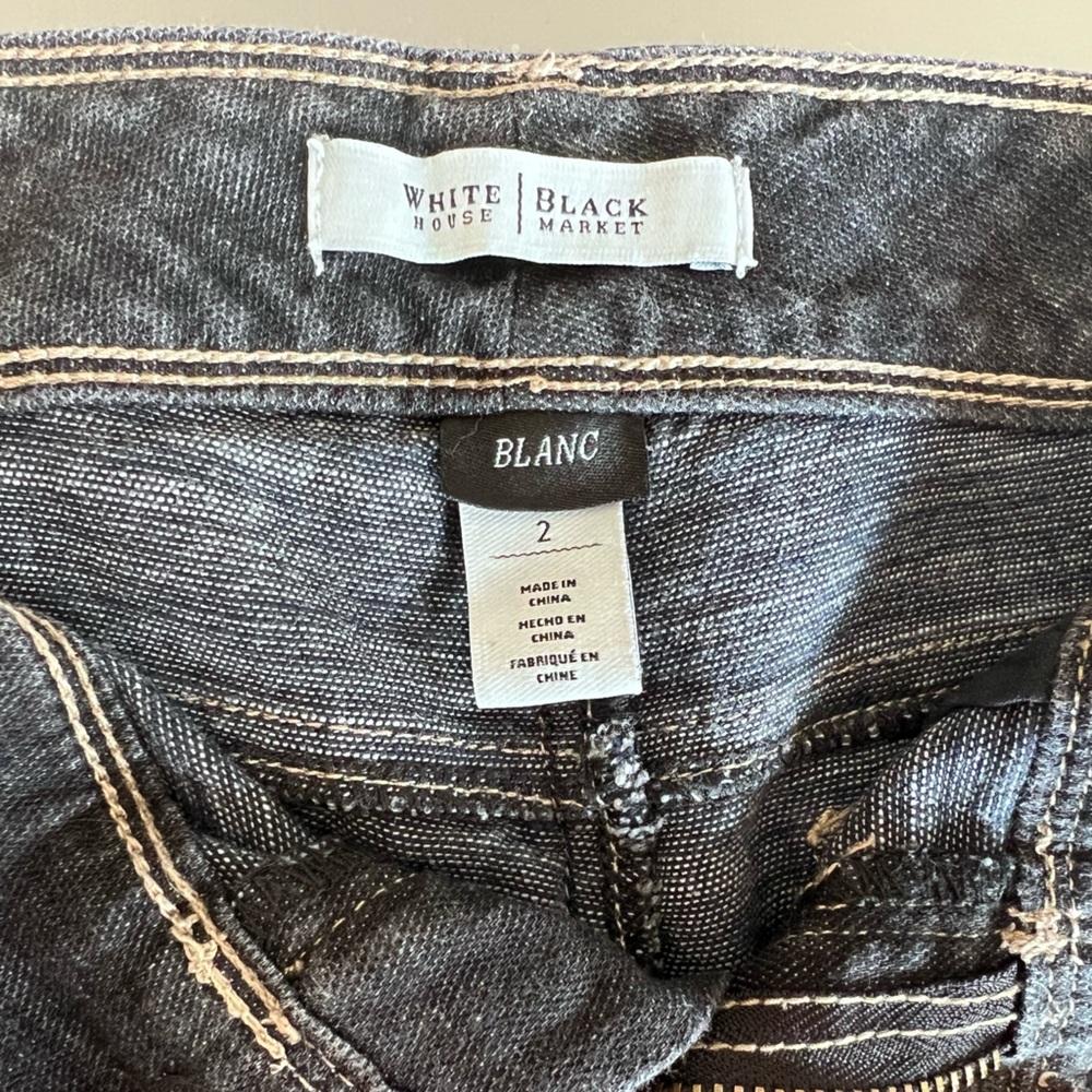 Women's White House Black Market Dark Wash Denim Jean Shorts Size 2